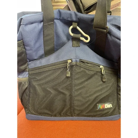 ArtBin Art Bag Large Canvas Travel Tote Craft Organizer Adjustable Strap Blue - Picture 2 of 9